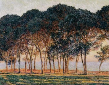 一日の終わりの松の木の下で クロード・モネ Oil Paintings